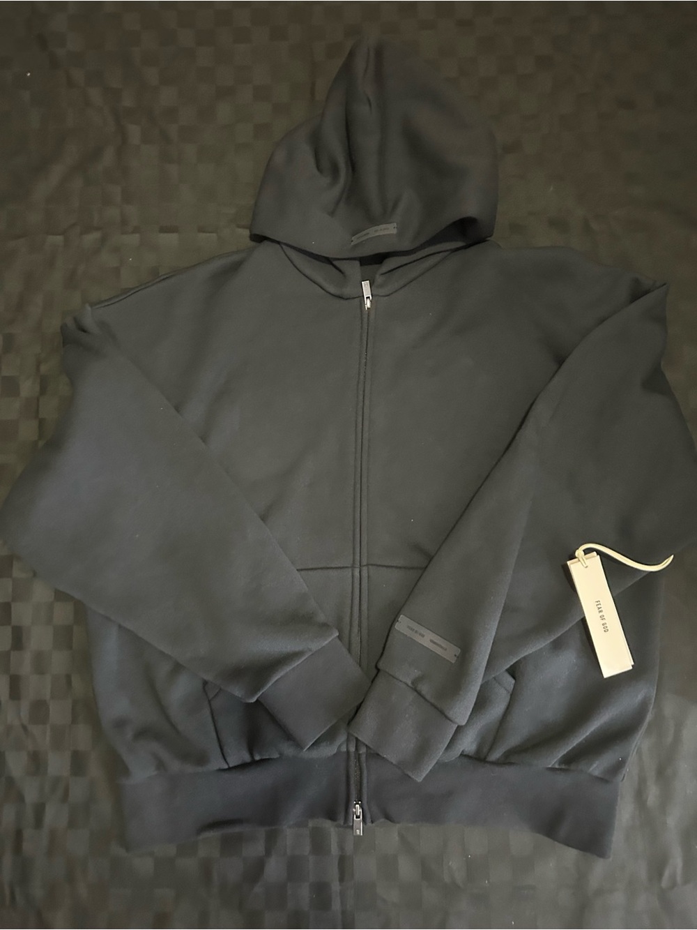 Essentials zip up sweater size L